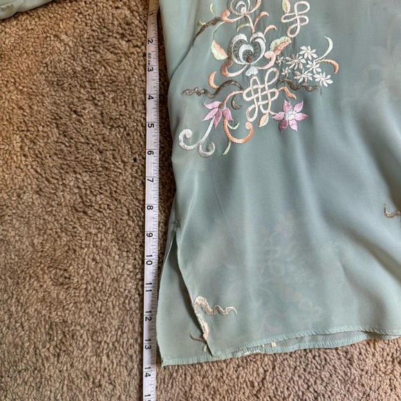 VINTAGE Oscar de la Renta silk top - Picture 7 of 13